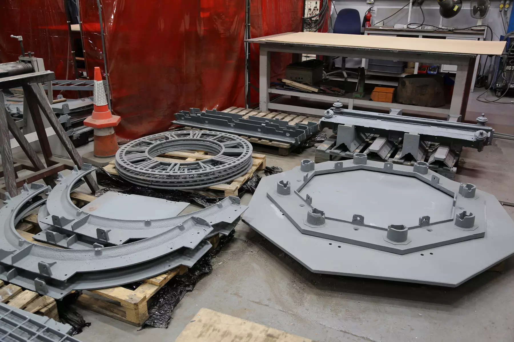 New parts recast to become part of the restored Sheerness Coronation Memorial Clock